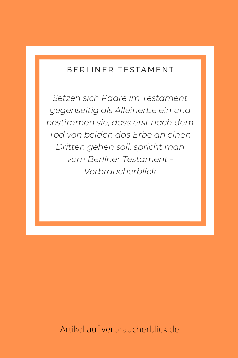 Berliner-testament - Bettina Blaß